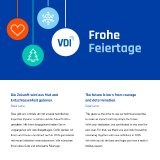Das VDI-Presseteam wünscht frohe Weihnachten! Merken Sie sich den 4.2 vor.