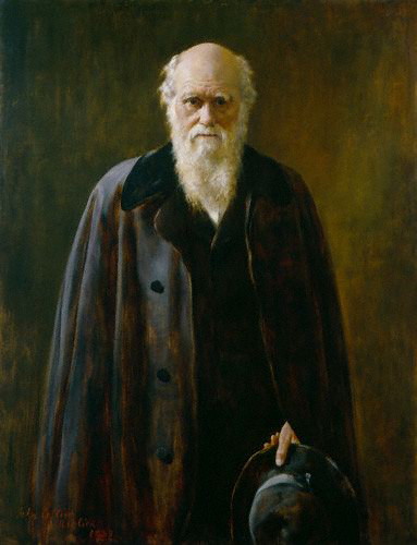 „Unsere Abstammung ist die Quelle allen Übels. Der Teufel in Gestalt eines Affen ist unser Großvater.“ Charles Darwin