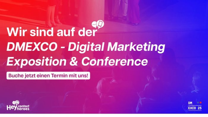 hey contact heroes präsentiert Innovationen für digitalen Kundendialog auf der DMEXCO 2025