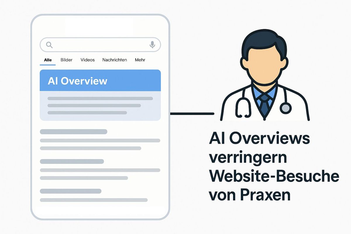 Neue Herausforderung für Praxen: Wie Ärzt:innen und Therapeut:innen in den AI Overviews sichtbar bleiben