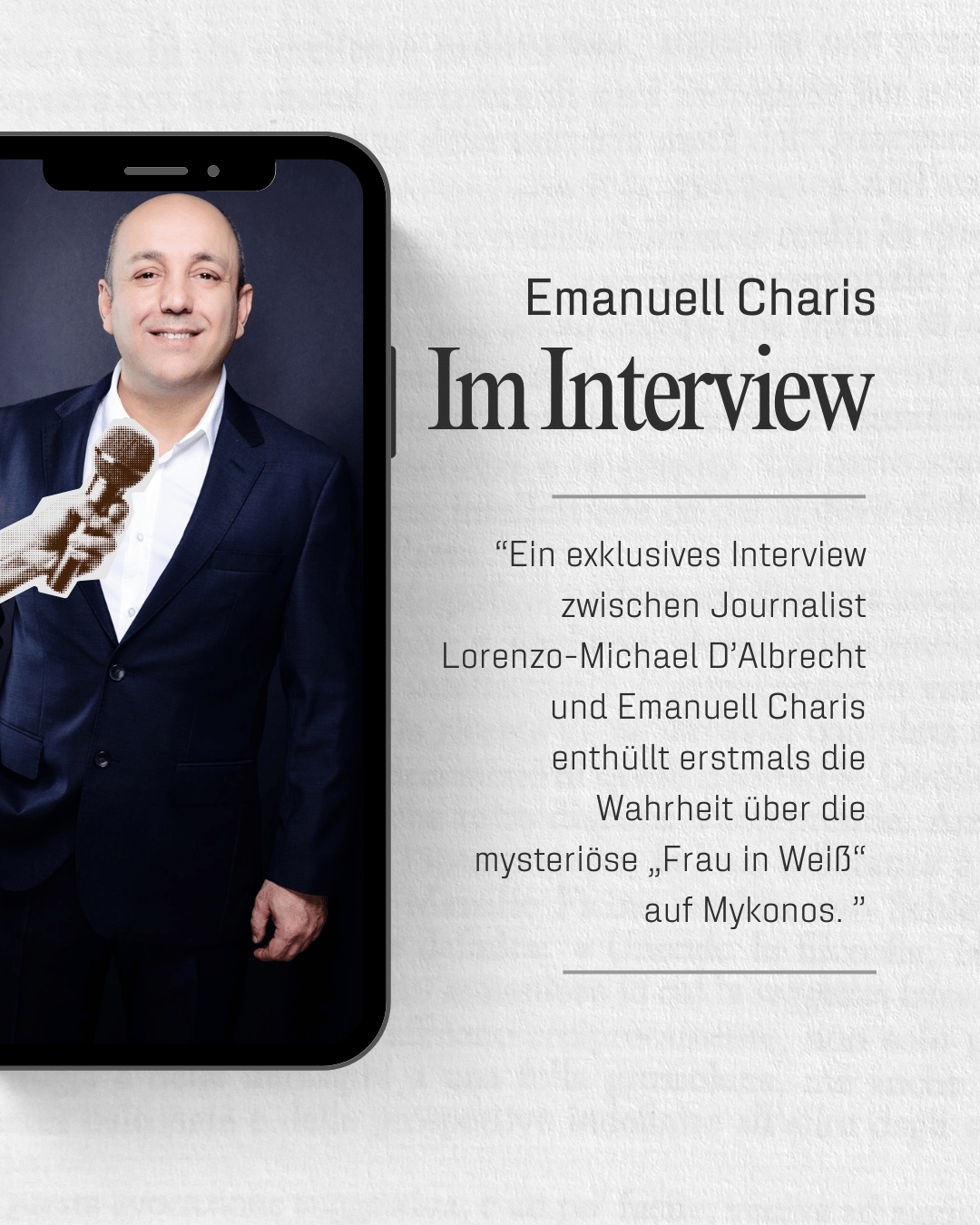 Exklusiv-Interview mit Emanuell Charis – Die Wahrheit über die Frau in Weiß erschüttert Europa! Exklusiv-Interview mit Emanuell Charis – Die Wahrheit über die Frau in Weiß erschüttert Europa!