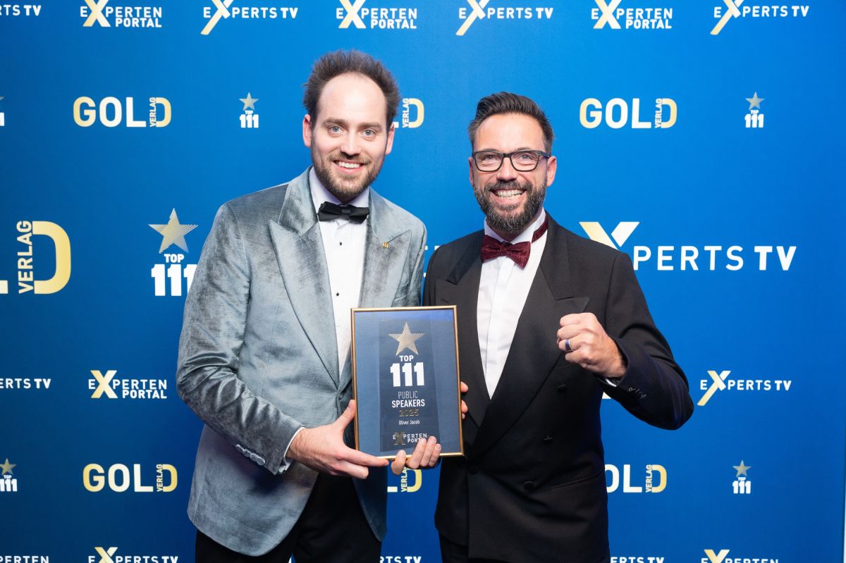 Oliver M. Jacob als einer der TOP 111 Public Speaker 2025 geehrt Oliver M. Jacob als einer der TOP 111 Public Speaker 2025 geehrt