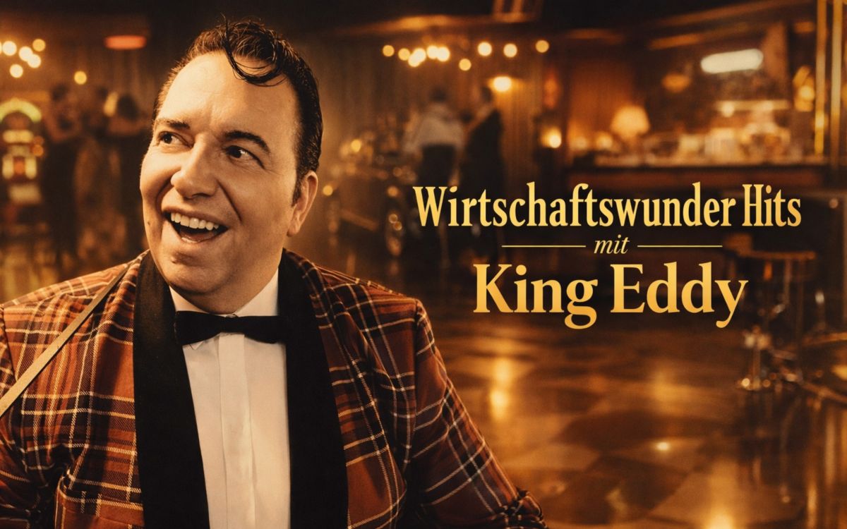 Musikalische Zeitreise für Kulturreihen: King Eddy mit „Wirtschaftswunder Hits & Kultschlager Hitparade“ Musikalische Zeitreise für Kulturreihen: King Eddy mit „Wirtschaftswunder Hits & Kultschlager Hitparade“