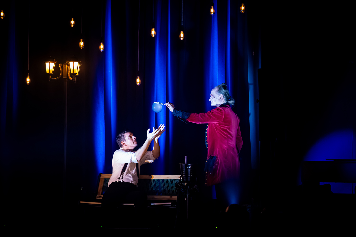 Seifenblasenshow öffnen die magische Welt