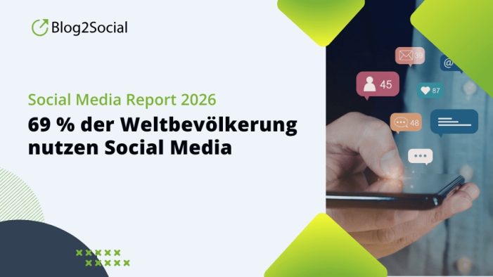 69 % der Weltbevölkerung nutzen Social Media 69 % der Weltbevölkerung nutzen Social Media