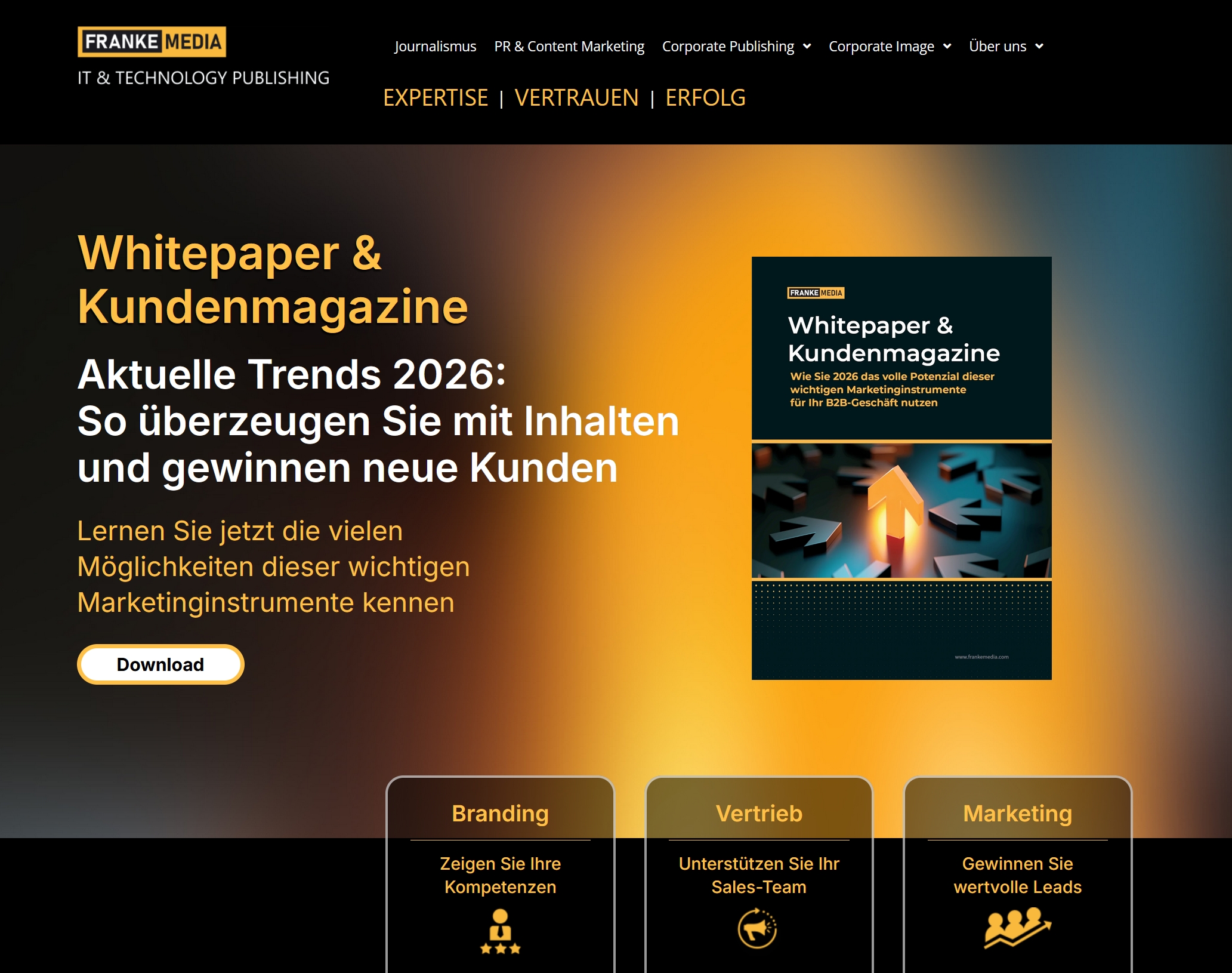 Kostenloser Ratgeber zu Whitepapern und Kundenmagazinen