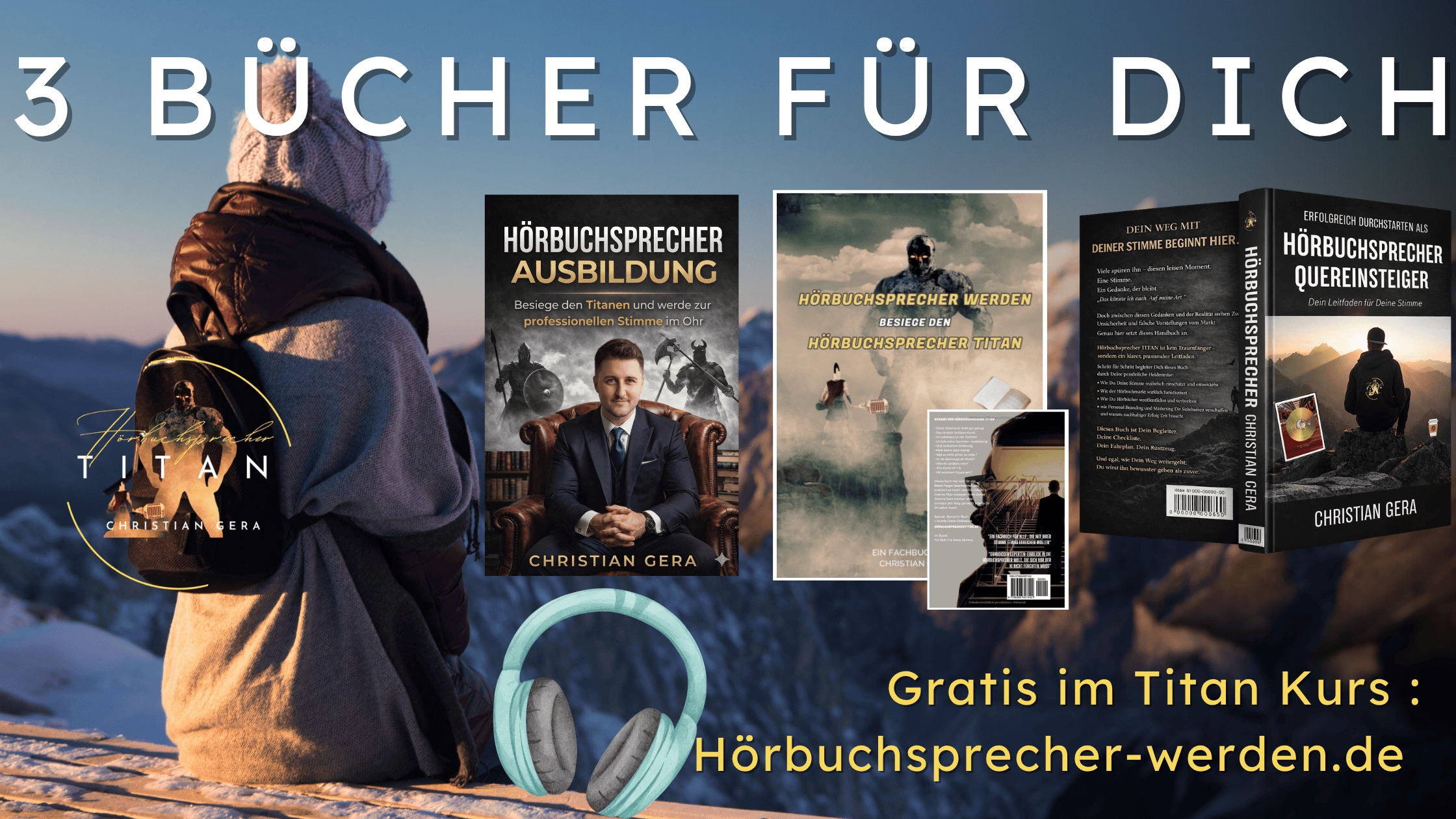 Buch-Trilogie für Hörbuchsprecher von Christian Gera Buch-Trilogie für Hörbuchsprecher von Christian Gera
