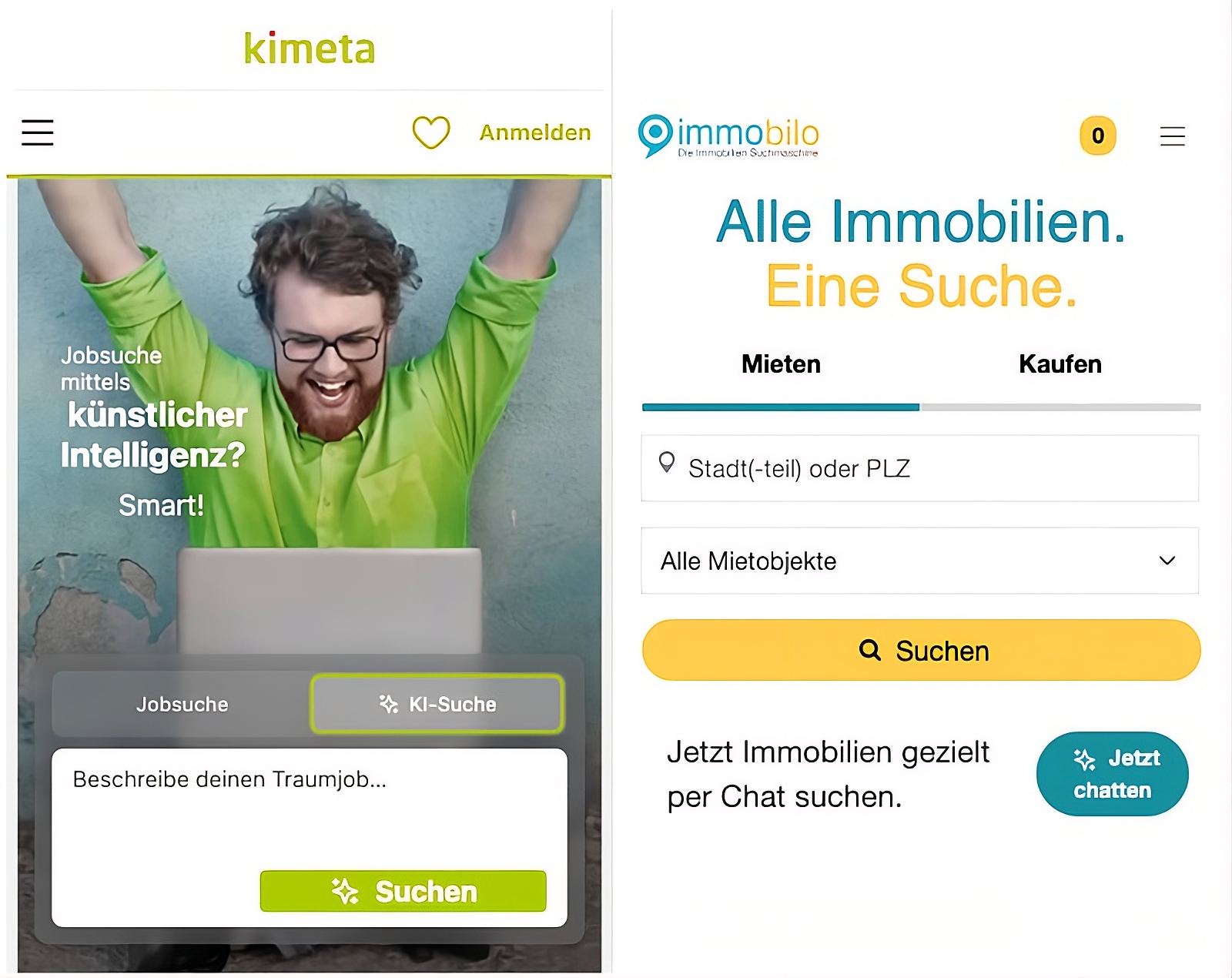 kimeta und classmarkets treiben Innovation mit KI-Chatsuche voran