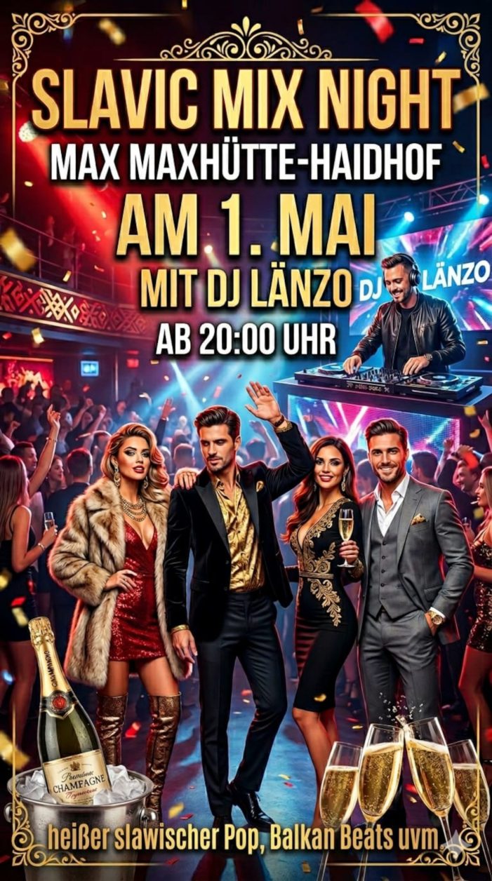 Slavic Mix Night 1.5.26: DJ Länzo bringt internationale Hits und heiße Balkanbeats ins MAX Cocktails & More