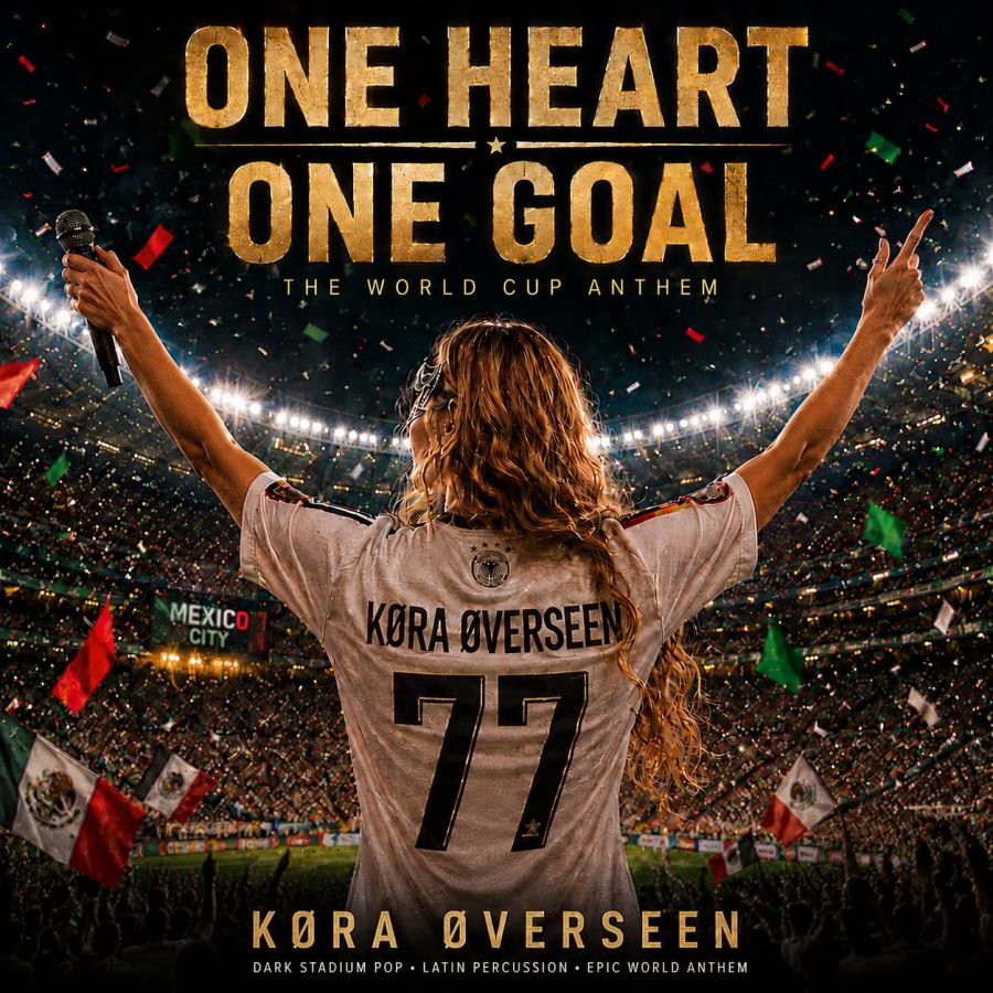 Eine Stimme. Ein Ziel. Millionen Herzen: KØRA ØVERSEEN präsentiert ONE HEART. ONE GOAL. Eine Stimme. Ein Ziel. Millionen Herzen: KØRA ØVERSEEN präsentiert ONE HEART. ONE GOAL.