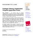 Esslinger Zeitung: Empörendes Vorgehen gegenüber Freien