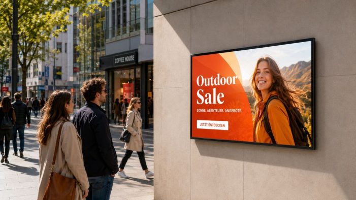 Outdoor Displays: Warum wetterfeste Digital Signage im Außenbereich immer wichtiger wird Outdoor Displays: Warum wetterfeste Digital Signage im Außenbereich immer wichtiger wird