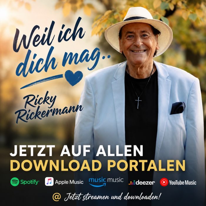 Weil ich dich mag – die neue Liebeshymne von Ricky Rickermann Weil ich dich mag – die neue Liebeshymne von Ricky Rickermann