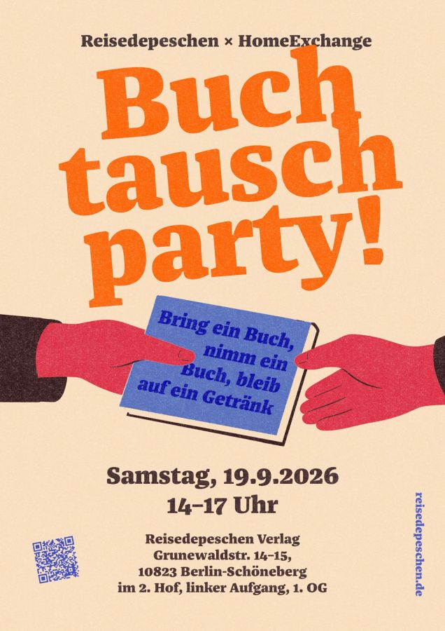Buchtauschparty beim Reisedepeschen Verlag in Kooperation mit HomeExchange