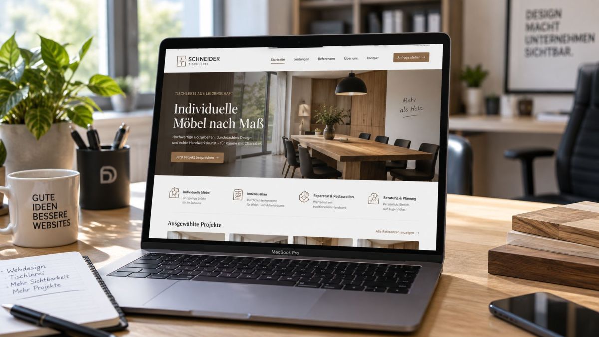 Dunkel Design erweitert Webdesign-Angebot für Schreiner und Tischler Dunkel Design erweitert Webdesign-Angebot für Schreiner und Tischler