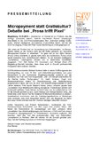 Micropayment statt Gratiskultur? Micropayment statt Gratiskultur?