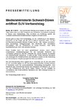 Medienministerin Schwall-Düren eröffnet DJV-Verbandstag Medienministerin Schwall-Düren eröffnet DJV-Verbandstag