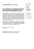 DJV kritisiert Dumping-Honorare der Nachrichtenagentur dapd DJV kritisiert Dumping-Honorare der Nachrichtenagentur dapd