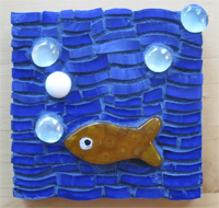 Aktion URLAUBSSTIMMUNG – Mosaik-Kunst in der Sportangler-Zentrale