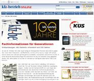 »kfz-betrieb« startet Jubiläumswebseite »kfz-betrieb« startet Jubiläumswebseite