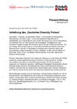 Verleihung des „Deutschen Diversity Preises“