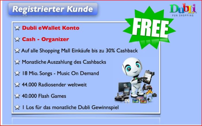 DubLi launcht weltweit seinen kostenlosen Musik-Player mit 18 Mio. Songs, Games and more
