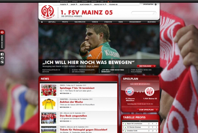 Mainz 05: Anpfiff für neues Webportal