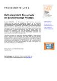 DJV erleichtert: Freispruch im Sachsensumpf-Prozess DJV erleichtert: Freispruch im Sachsensumpf-Prozess