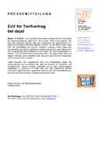 DJV für Tarifvertrag bei dapd