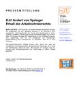 DJV fordert von Springer