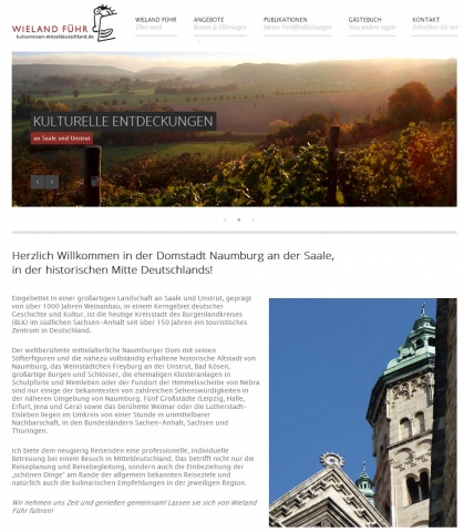 Erleben Sie Kulturreisen in Mitteldeutschland mit Wieland Führ Erleben Sie Kulturreisen in Mitteldeutschland mit Wieland Führ