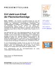 DJV steht zum Erhalt der Flächentarifverträge