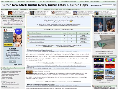 Kultur-News.Net: News, Infos & Tipps rund um–s Thema Kultur!