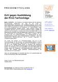DJV gegen Aushöhlung der Print-Tarifverträge