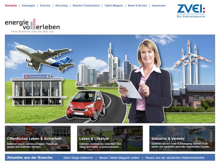 Kampagne „energievollerleben“ bringt die Boom-Branche Batterieindustrie in die Öffentlichkeit