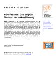 NSU-Prozess: DJV begrüßt Neustart der Akkreditierung NSU-Prozess: DJV begrüßt Neustart der Akkreditierung