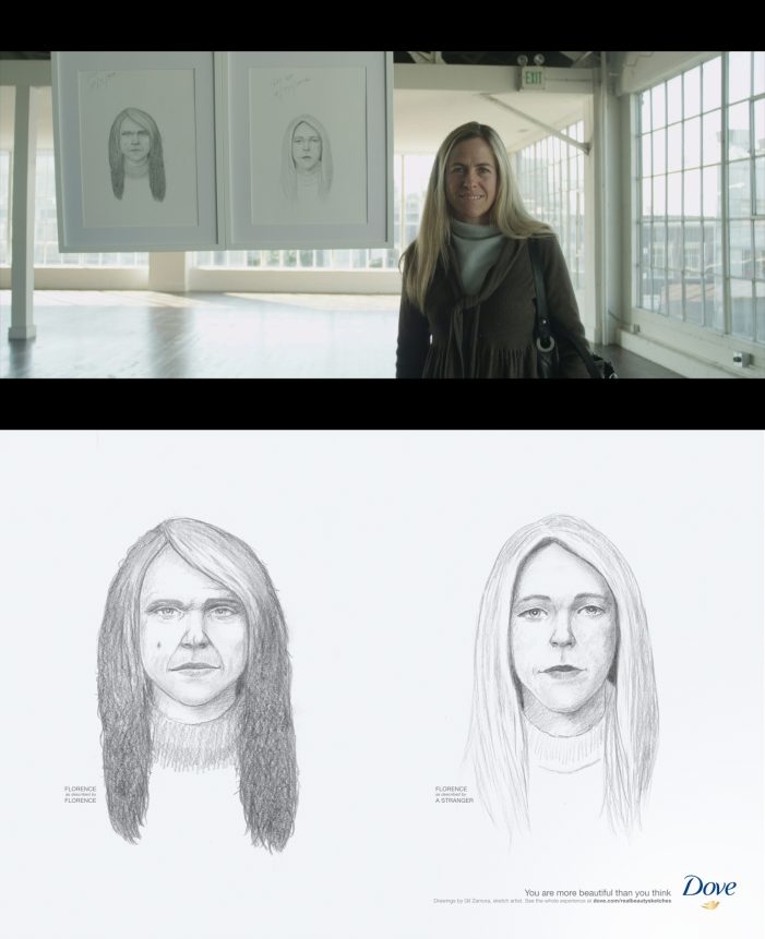 Die Dove „Real Beauty Sketches“ Kampagne deckt erneut die dramatischen Unterschiede zwischen Selbstwahrnehmung und der Wahrnehmung anderer auf