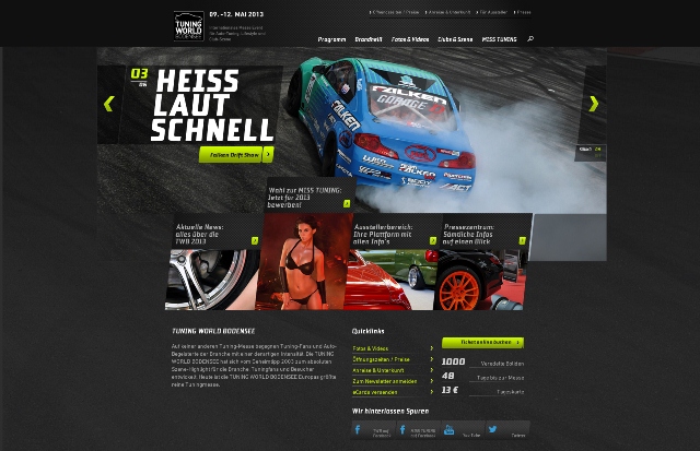 Columbus Interactive launcht neue Website für die TUNING WORLD BODENSEE