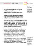 Deutsche TV-Plattform engagiert sich beim erweiterten  Branchentreff ANGA COM in Köln
