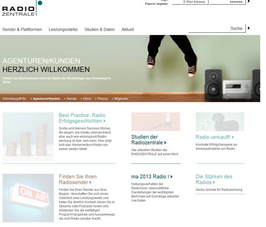 Relaunch Radiozentrale.de: Schneller Zugriff – mehr Dialog – neue Tools