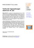 Tarifrunde Tageszeitungen startet am 19. Juli