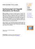 Sachsensumpf: DJV begrüßt Rücknahme der Revision Sachsensumpf: DJV begrüßt Rücknahme der Revision