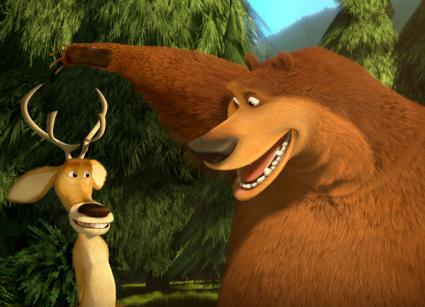 Da steppt der Bär! Sat.1 zeigt den animierten Familienspaß „Jagdfieber 3“ am 27. Juli 2013 (BILD)