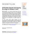 24 Stunden Zukunft: DJV-Tagung für Junge im Oktober in Köln