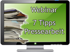 Webinar: „7 Tipps für erfolgreiche Pressearbeit“