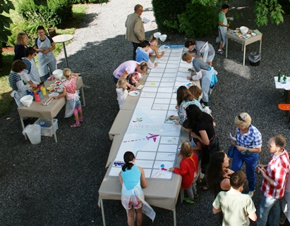 Entdeckungstour und Mal-Aktion – erfolgreiches Event im Rahmen des Kunstsommers bei becker druck