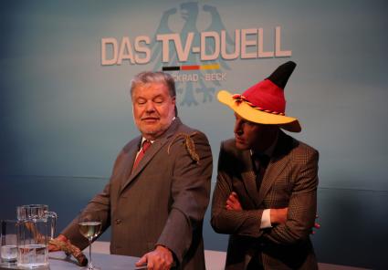 Kurt Beck (SPD) zu Gast bei –Stuckrad-Barre–: 
Rekord-Ministerpräsident vergleicht Angela Merkel mit Chamäleon: „Beide können wunderbar die Farbe wechseln“ (BILD)