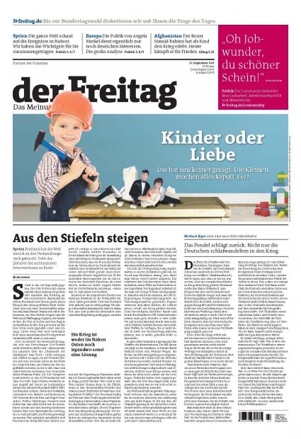 Wochenzeitung „der Freitag“ mit Silbermedaille bei den LeadAwards 2013 ausgezeichnet (BILD)