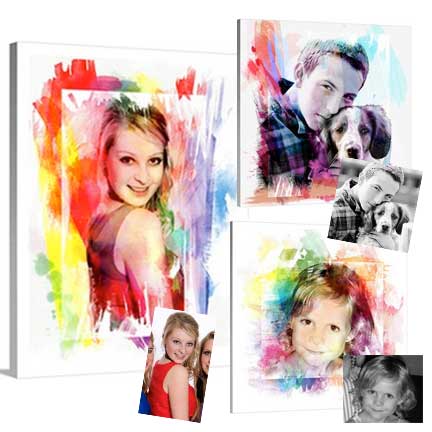 PopArtProfis.com bietet neuen Aquarelle Stil für Fotoleinwände
