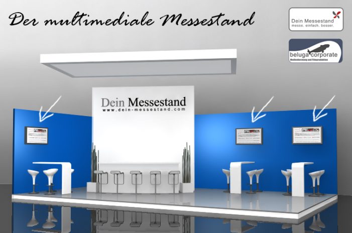 Der multimediale Messestand